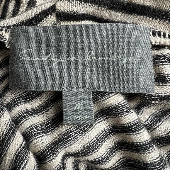 ANTHROPOLOGIE SUNDAY IN BROOKLYN Striped Knit Cowl Neck M - Picture 6 of 8